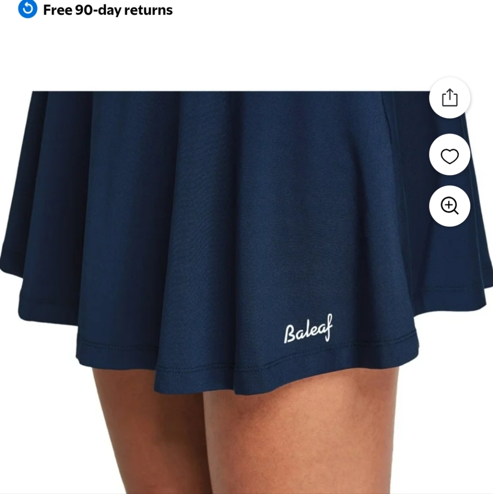 Baleaf Women's Navy Skort Large - Picture 4 of 5